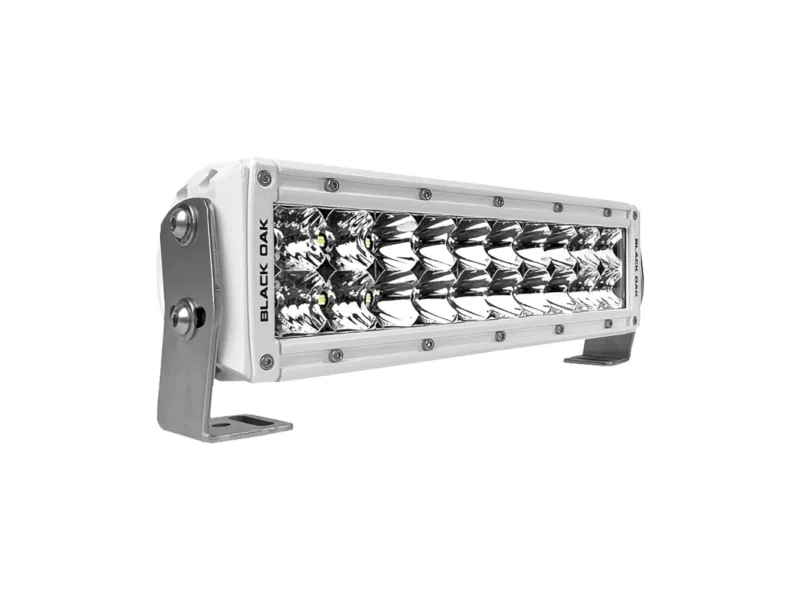 Black Oak Pro Series 3.0 Double Row 10" LED Light Bar - Combo Optics - White Housing