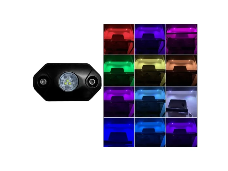 Black Oak Rock Accent Light - RGB - Black Housing