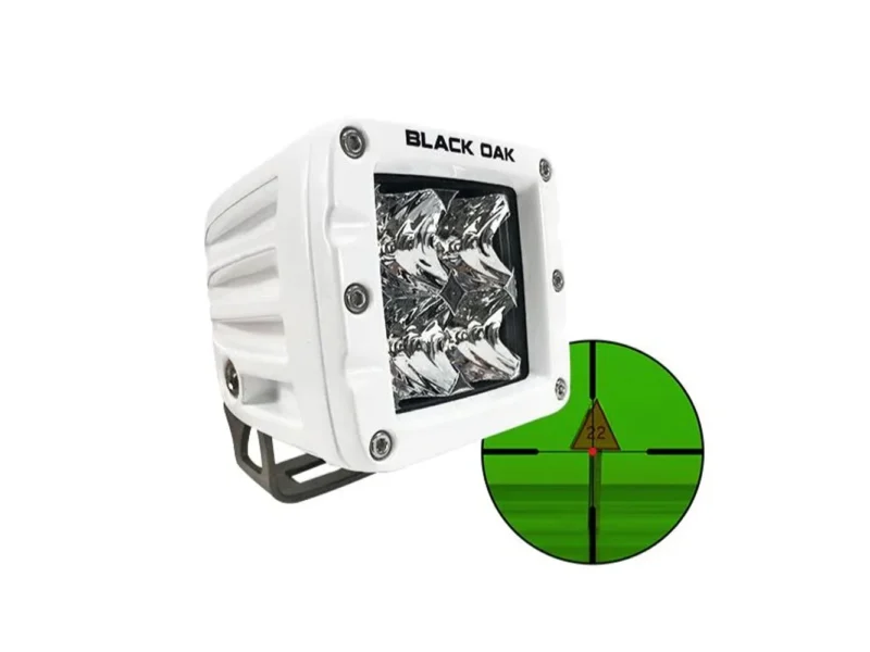 Black Oak Pro Series 3.0 2" 850nm Infrared Marine Pod Light - Flood Optics - White Housing