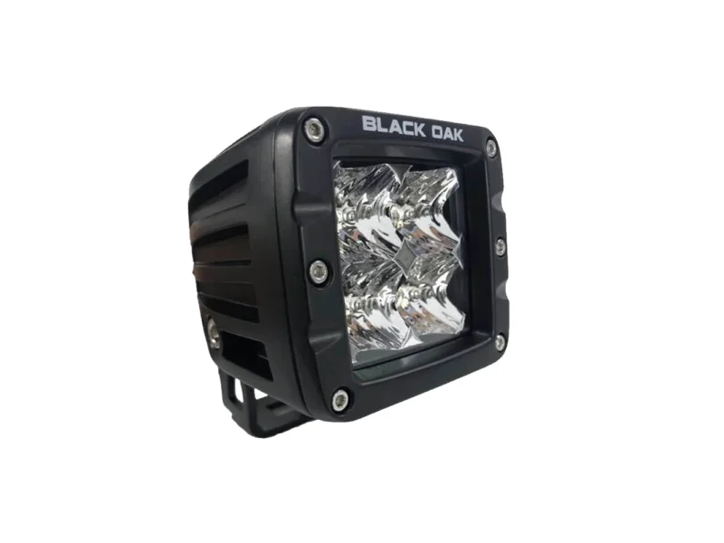 Black Oak 2" LED Pod Light - Spot Optics - Black Housing - Pro Series 3.0