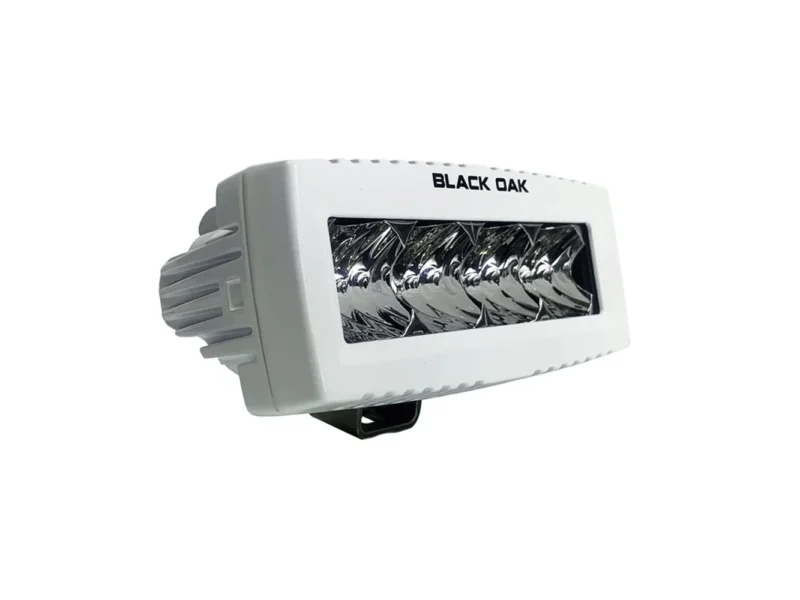 Black Oak 4" Marine Spreader Light - Flood Optics - White Housing - Pro Series 3.0