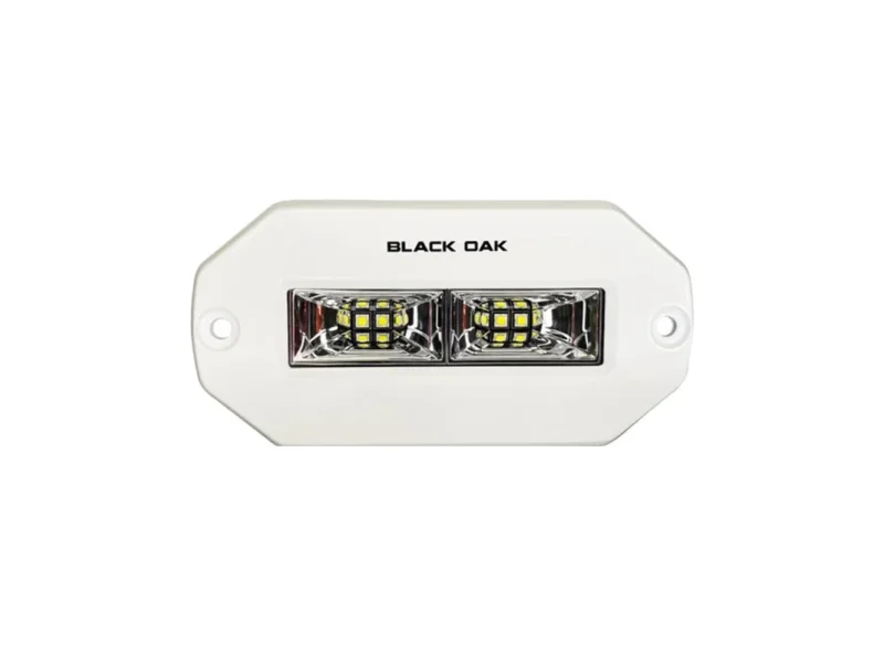 Black Oak 4" Marine Flush Mount Spreader Light - White Housing - Pro Series 3.0