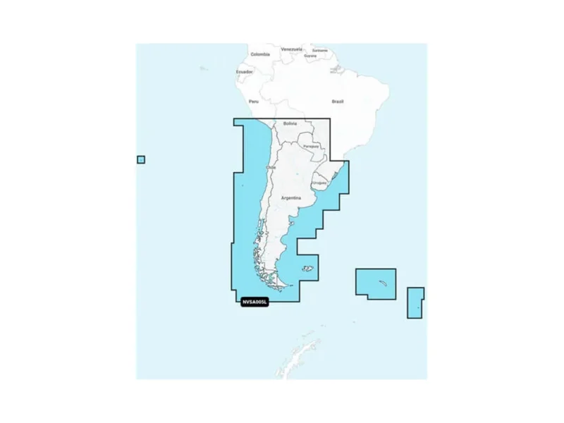 Garmin Navionics Vision+™ NVSA005L - Chile, Argentina & Easter Island - Marine Charts