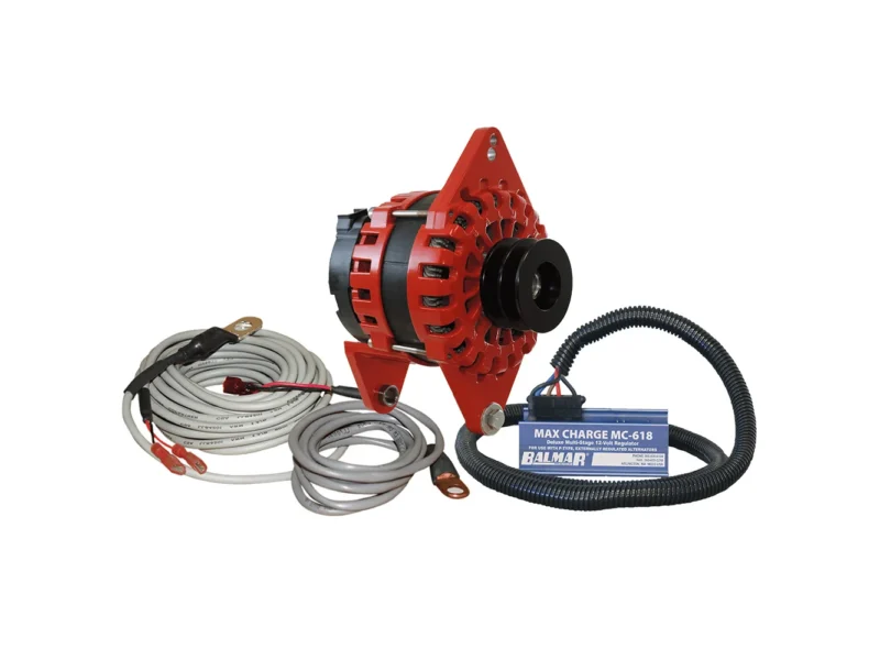 Balmar Alternator 250 AMP Kit 12V 4" Dual Foot Saddle Dual Vee Pulley Regulator & Temp Sensor