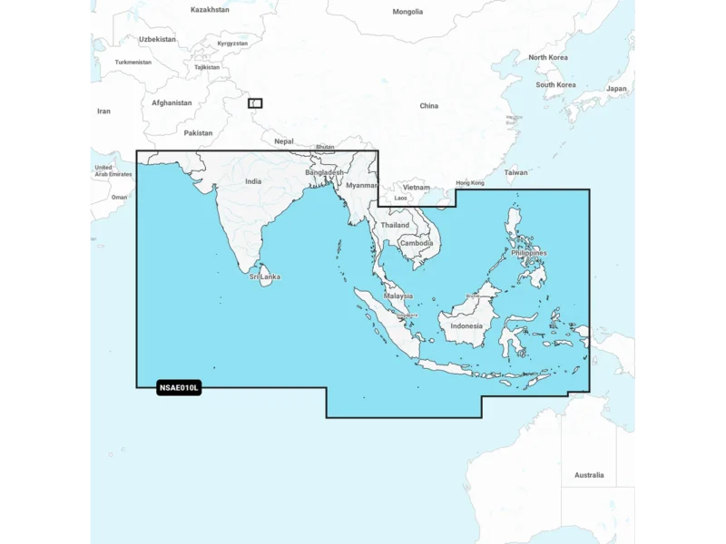 Garmin Navionics+ NSAE010L - Indian Ocean & South China Sea - Marine Chart