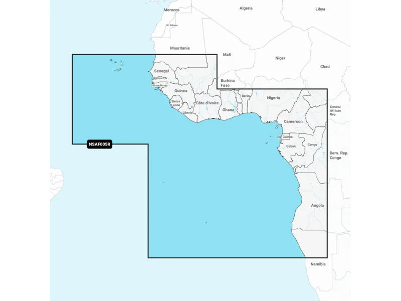 Garmin Navionics+ NSAF005R - Africa, West - Marine Chart