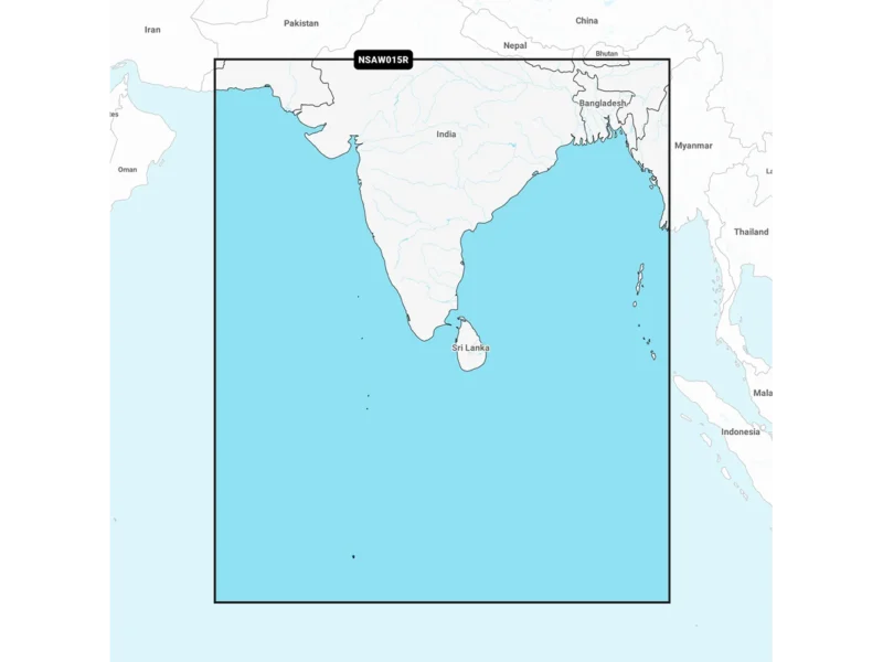 Garmin Navionics+ NSAW015R - Indian Subcontinent - Marine Chart