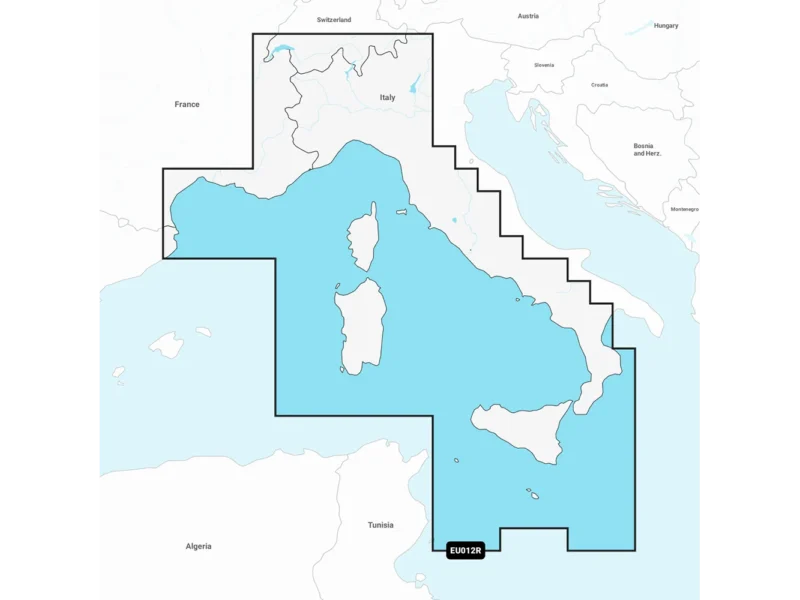 Garmin Navionics+ NSEU012R - Mediterranean Sea, Central West - Marine Chart