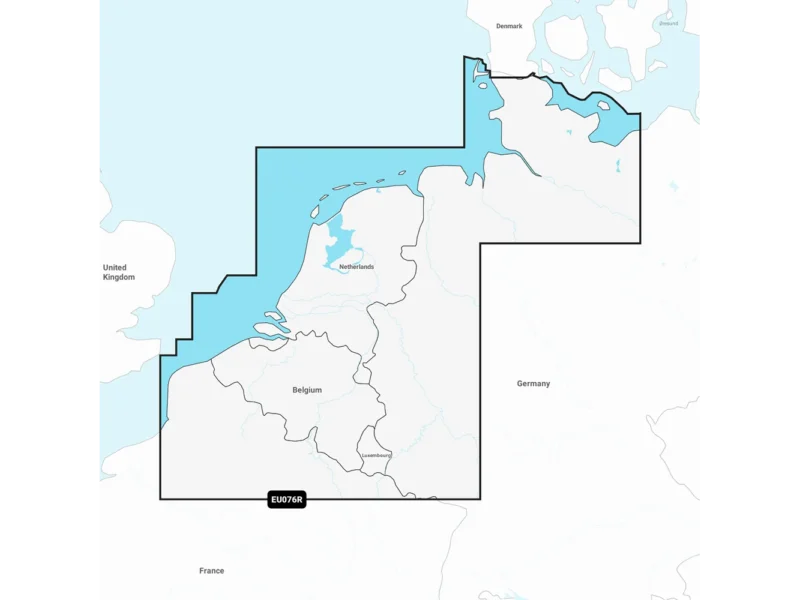 Garmin Navionics+ NSEU076R - Benelux & Germany, West - Marine Chart