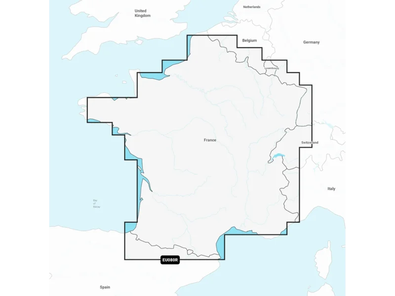 Garmin Navionics+ NSEU080R - France, Lakes & Rivers - Marine Chart