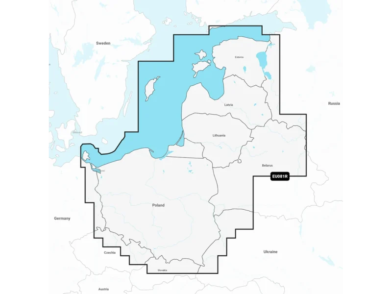 Garmin Navionics+ NSEU081R - Baltic Sea, East Coast - Marine Chart