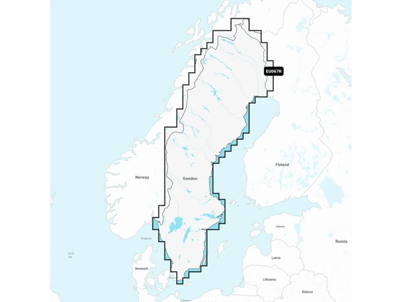 Garmin Navionics+ NSEU067R - Sweden Lakes & Rivers - Marine Chart