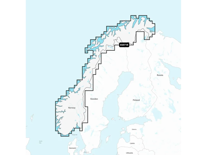 Garmin Navionics+ NSEU071R - Norway Lakes & Rivers - Inland Marine Chart