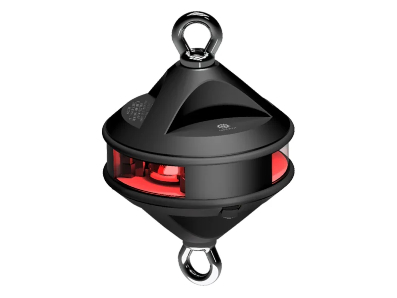 Lopolight Series 200-014 - Hoist Light - 2NM - Red - Black Housing