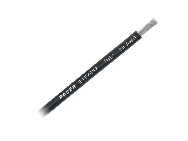 Pacer Black 10 AWG Battery Cable - Sold By The Foot