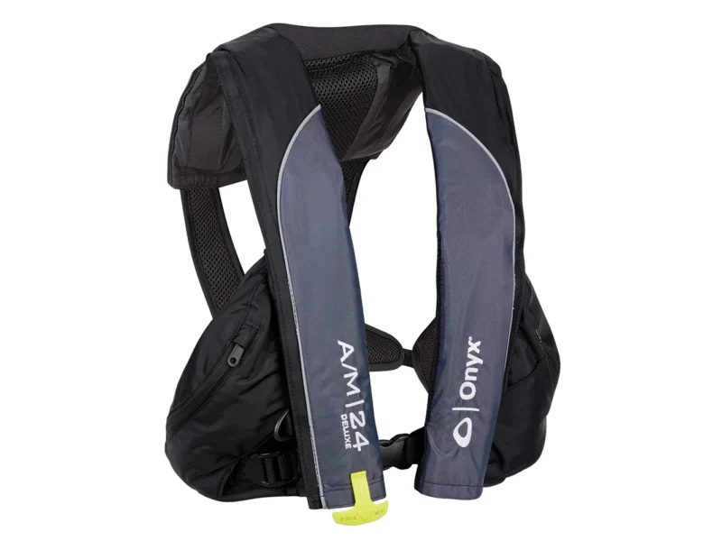 Onyx A/M-24 Deluxe Auto/Manual Inflatable PFD - Black - Adult Universal