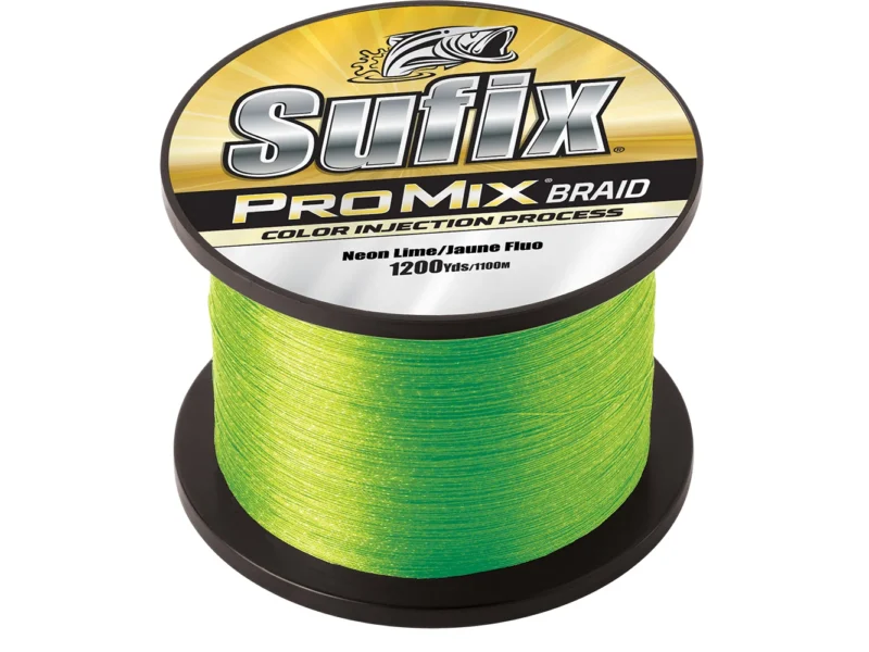 Sufix ProMix® Braid - 10lb - Neon Lime - 1200 yds