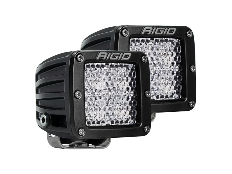 RIGID Industries D-Series PRO Flood Diffused Surface Mount Black Light - Pair