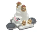 ARCO Marine Outboard Solenoid w/Flat Isolated Base & White Housing