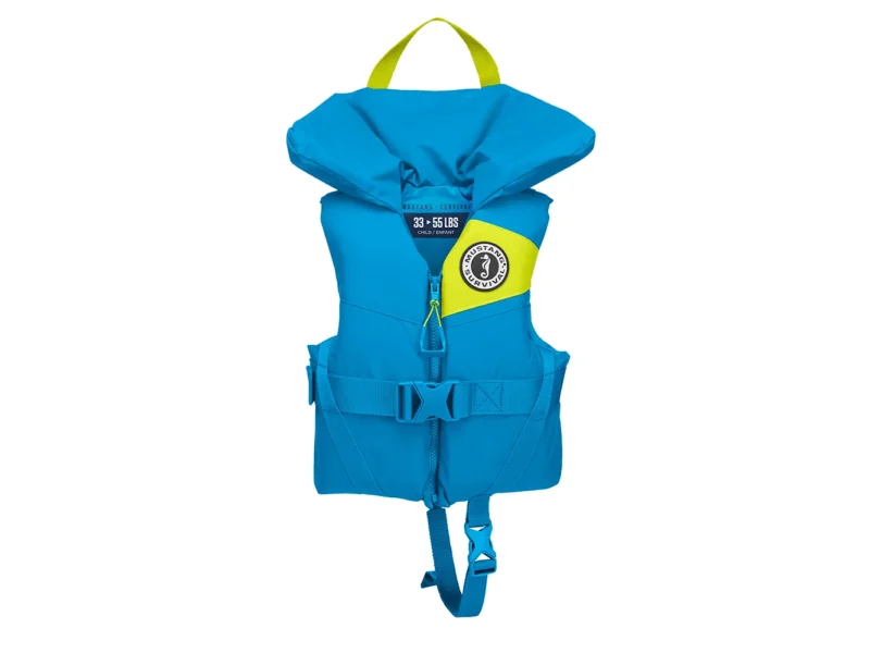 Mustang Lil' Legends Child Foam Vest - Azure Blue