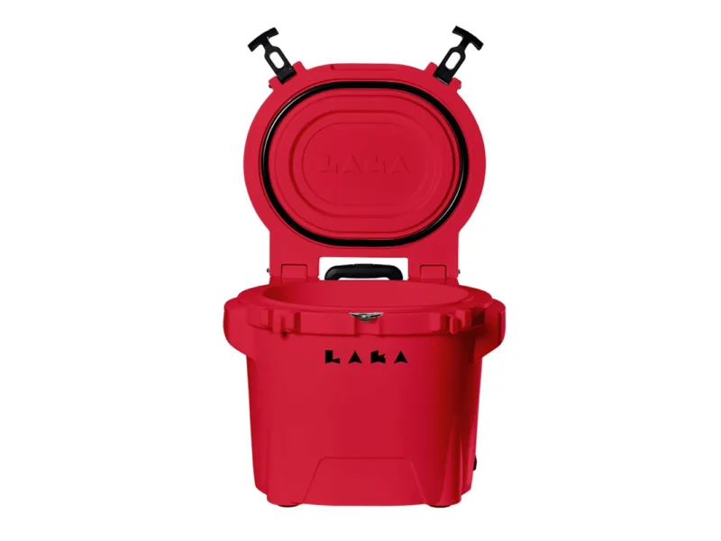 LAKA Coolers 30 Qt Cooler w/Telescoping Handle & Wheels - Red