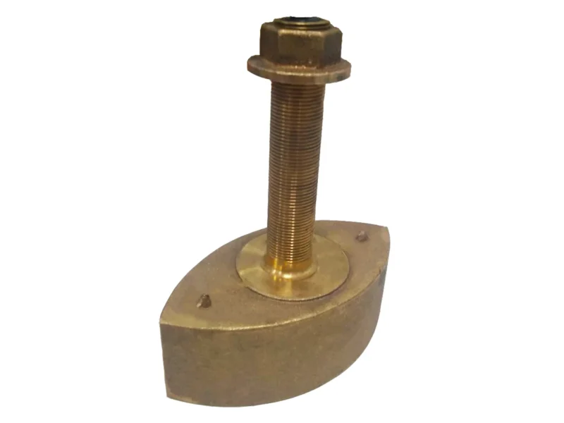 Echonautics Bronze Stem Thru-Hull High-Frequency CHIRP Transducer - 600W & 130 - 210kHz