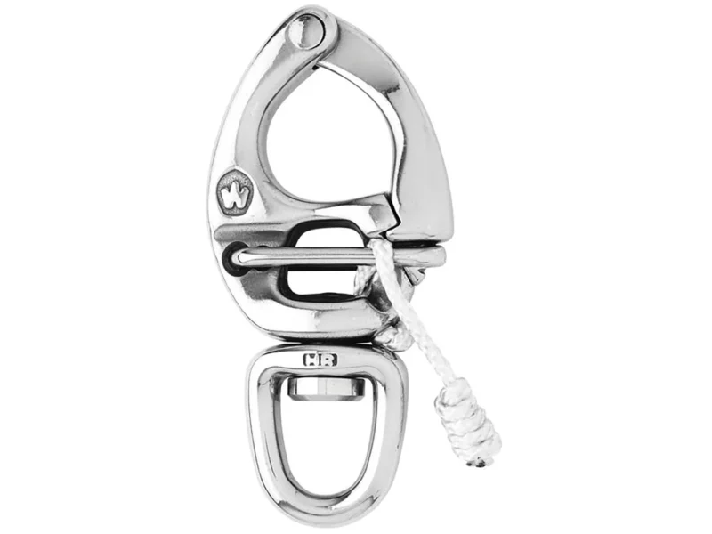 Wichard HR Quick Release Snap Shackle With Swivel Eye - 80mm Length - 3-5/32"