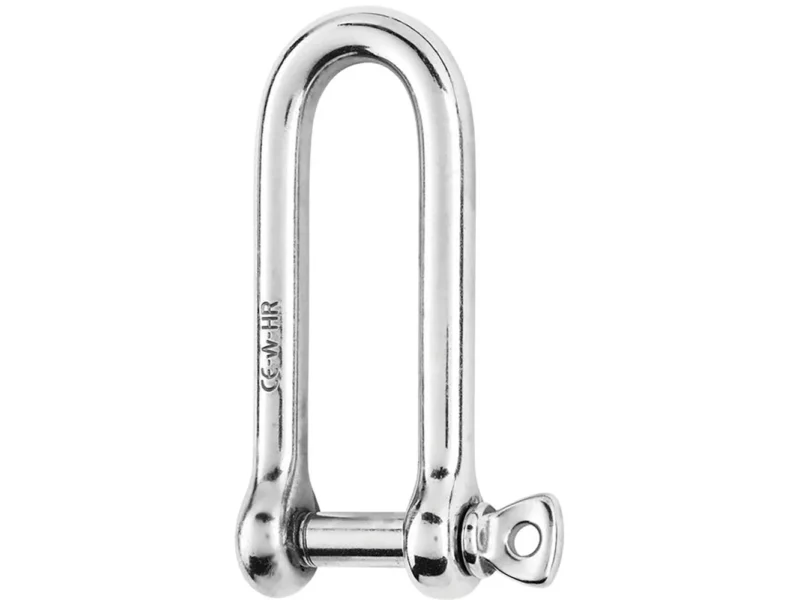 Wichard HR Long D Shackle - 10mm Diameter - 25/64"