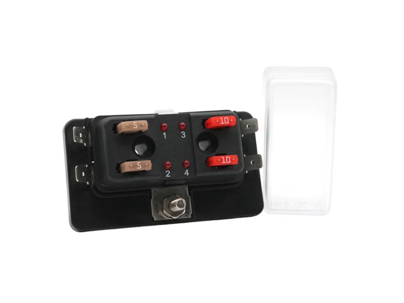 Cole Hersee Standard 4 MINI Series Fuse Block w/LED Indicators