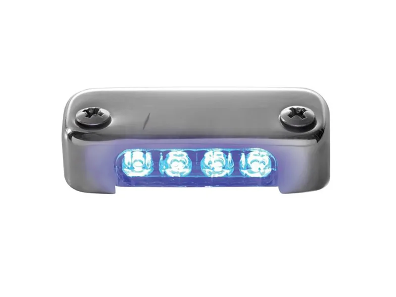 Attwood Blue LED Micro Light w/Stainless Steel Bezel & Vertical Mount