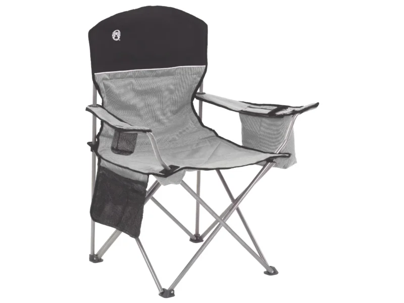 Coleman Cooler Quad Chair - Grey & Black