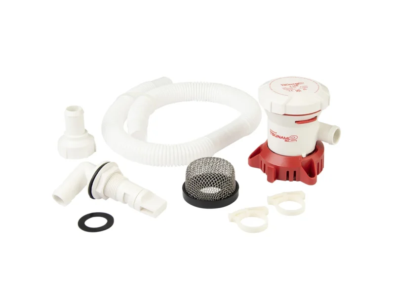 Attwood Tsunami MK2 T500 Manual Bilge Pump w/Installation Kit - 500 GPH & 12V