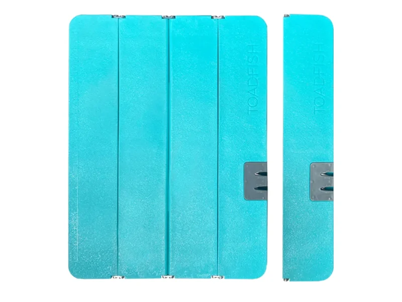 Toadfish Stowaway Folding Cutting Board w/Built-In Knife Sharpener - Teal