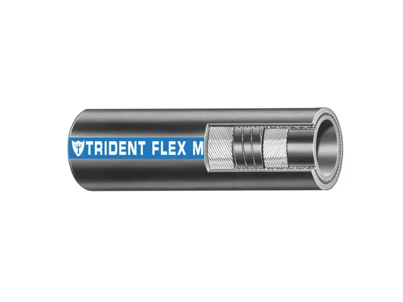 Trident Marine 1-1/4" x 50' Coil Flex Marine Wet Exhaust & Water Hose - Black