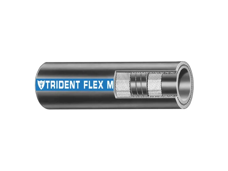 Trident Marine 3/4" x 50' Coil Flex Marine Wet Exhaust & Water Hose - Black