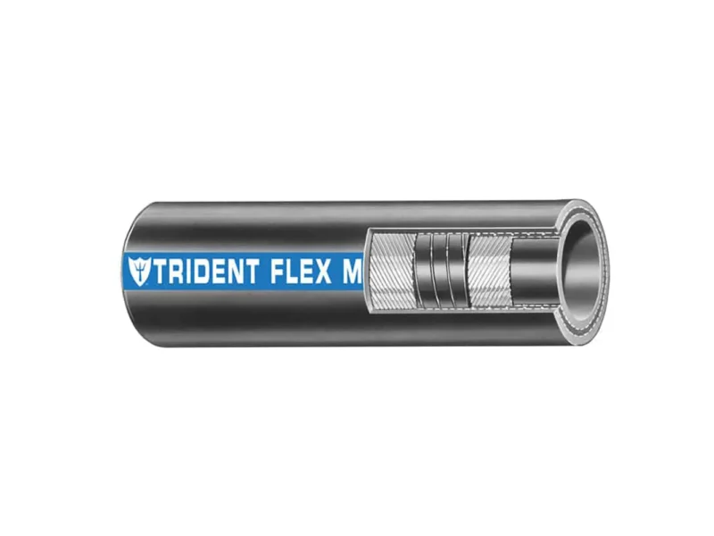 Trident Marine 1" x 50' Coil Flex Marine Wet Exhaust & Water Hose - Black