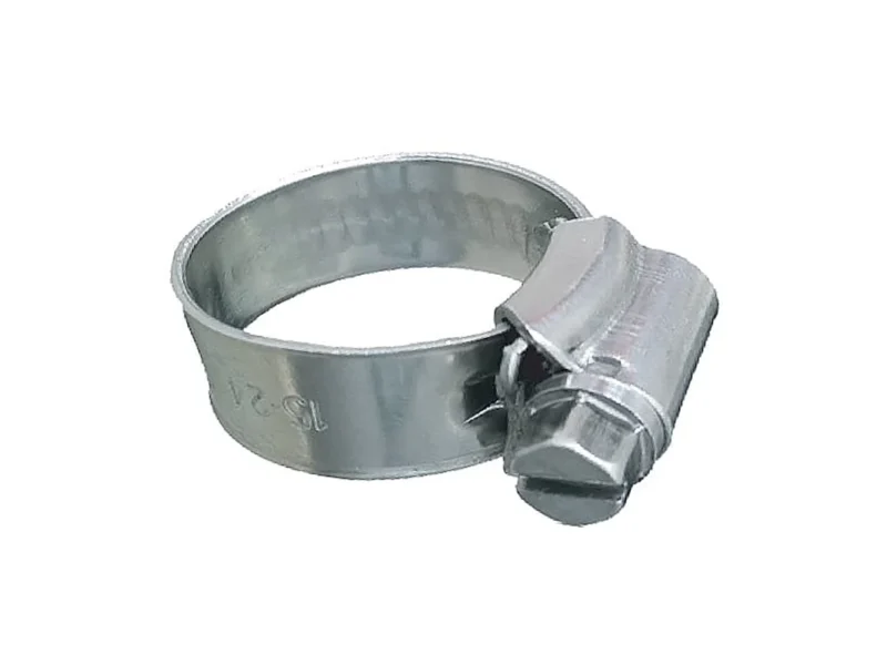 Trident Marine 316 SS Non-Perforated Worm Gear Hose Clamp - 3/8" Band - (5/16" – 9/16") Clamping Range - 10-Pack - SAE Size 3