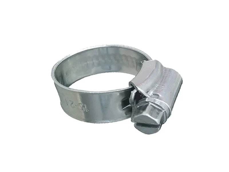 Trident Marine 316 SS Non-Perforated Worm Gear Hose Clamp - 3/8" Band - (1-1/16" – 1-1/2") Clamping Range - 10-Pack - SAE Size 16