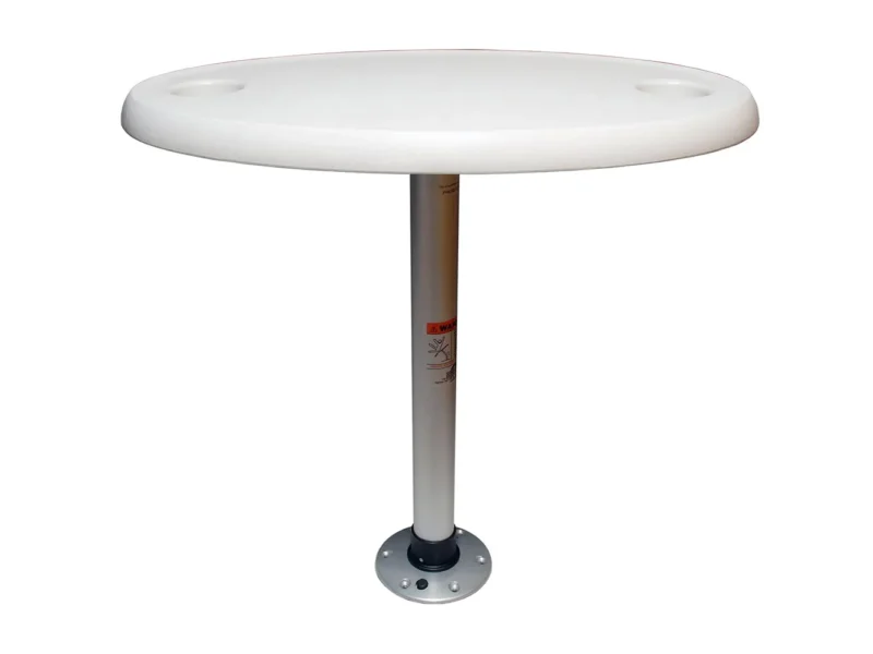 Springfield White Oval Table Package - 18" x 30" Threadlock