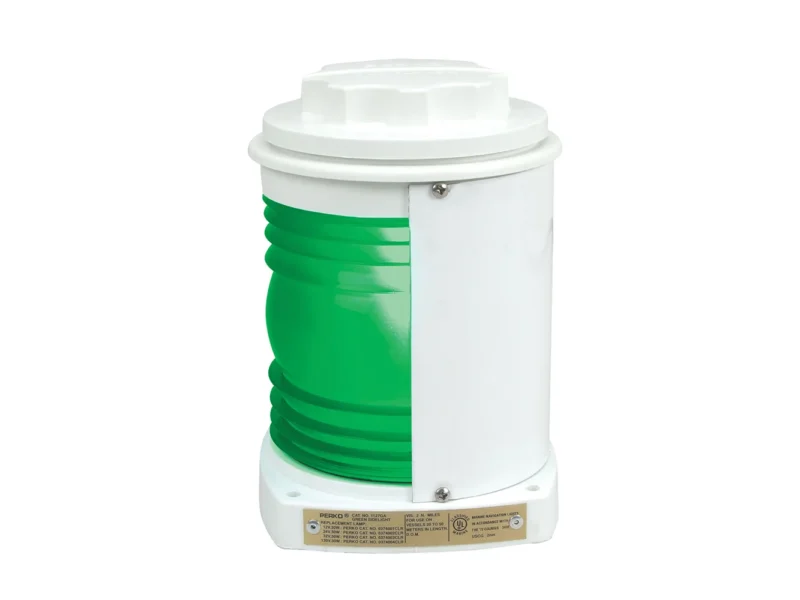 Perko White Plastic Green Side Light