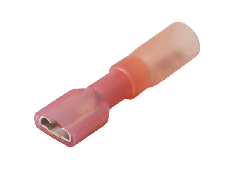 Pacer 22-18 AWG Heat Shrink Female Disconnect - 100 Pack