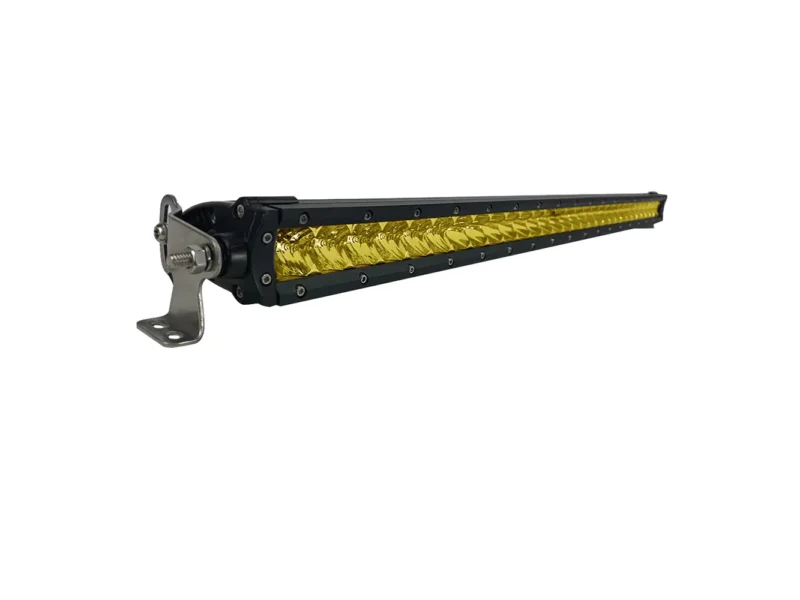 Black Oak 30" Yellow Lens Single Row LED Light Bar - Combo Optics - Black Housing - Pro Series 3.0