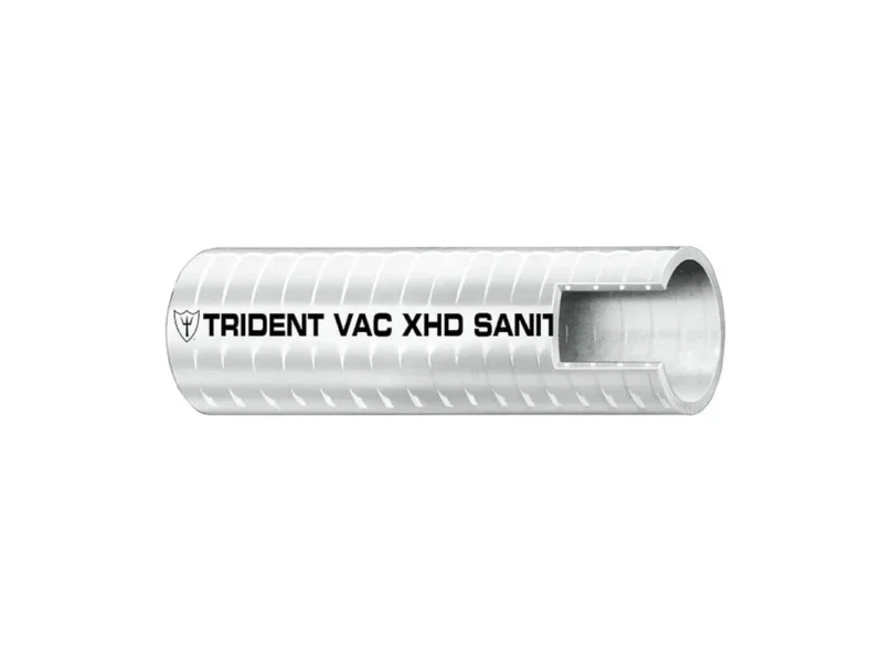 Trident Marine 1" VAC XHD Sanitation Hose - Hard PVC Helix - White - Sold by the Foot