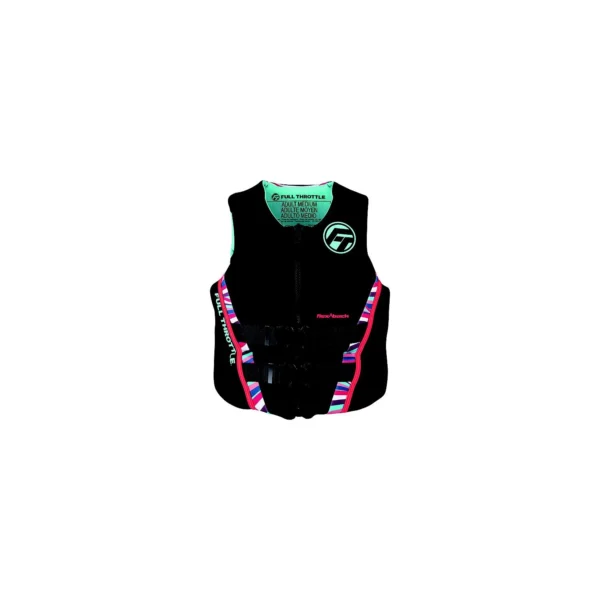 Full Throttle 14250010584022 Women's Adult Rapid-Dry Flex Back Vest, Pink, Lg.