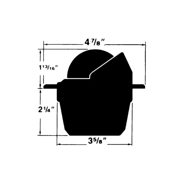 Explorer Flush Mt. Compass, White