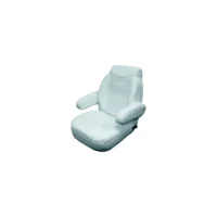 Wise 3126784 High Back Pontoon Helm Seat w/Flip Up Arm Rests, Brite White