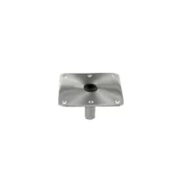Wise 8WD30002 SS Threaded Kingpin Base Plate, 7" x 7"
