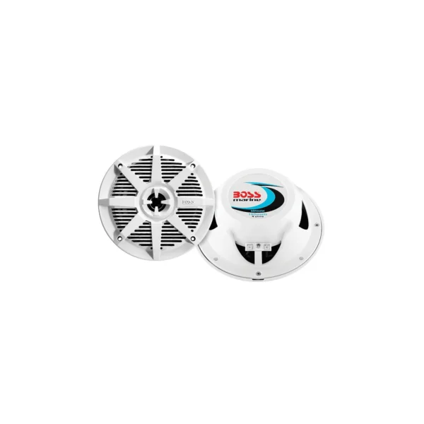 5-1/4" 2-Way Marine Full Range Speakers, White, pr.