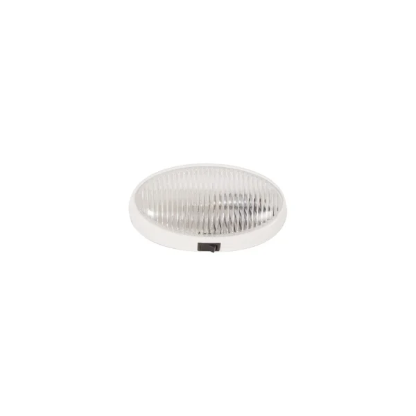 Optronics Oval Porch/ Utility Lights, White w/Switch