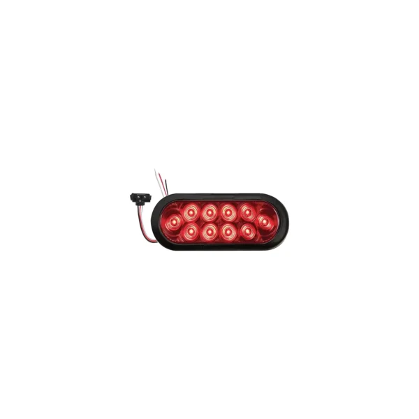 Optronics STL72RK Waterproof Stop & Turn LED Oval Tail Light Kit, Polycarbonate Lens & Housing